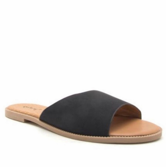 Qupid Slide On Sandals - Picture 2 of 4